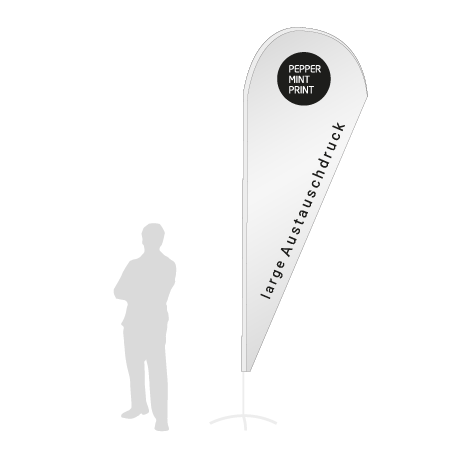 Beachflag Drop Austauschdruck | Large (350 cm) | einseitig bedruckt