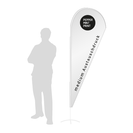 Beachflag Drop Austauschdruck | Medium (280 cm) | einseitig bedruckt