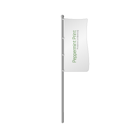 Hissflaggen ohne Ausleger | B 80 cm x H 200 cm | einseitig bedruckt