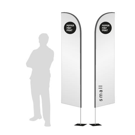 Beachflag Wind | Small (260 cm) | beidseitig bedruckt