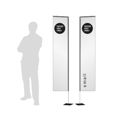 Beachflag Rechteck | Small (200 cm) | beidseitig bedruckt