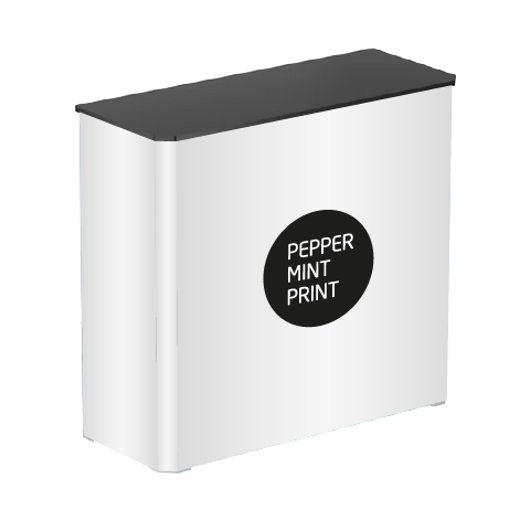 Messetheke FASTFRAME™ | B 102 cm x H 102,5 cm x T 41 cm | bedruckt