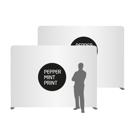 Textilwand ALU | 300er gerade | beidseitig bedruckt