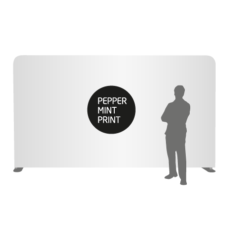 Textilwand ALU | 500er gerade | einseitig bedruckt