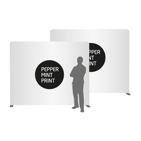 Textilwand ALU | 240er gerade | beidseitig bedruckt