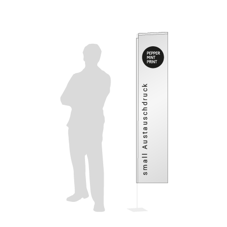 Beachflag Rechteck Austauschdruck | Small (200 cm) | einseitig bedruckt