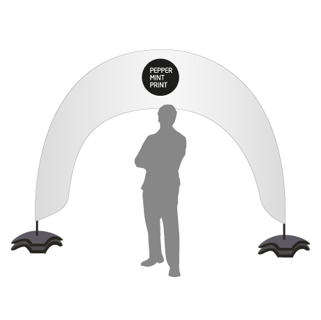 Beachflag Bogen | B 400 cm x H 300 cm | einseitig bedruckt