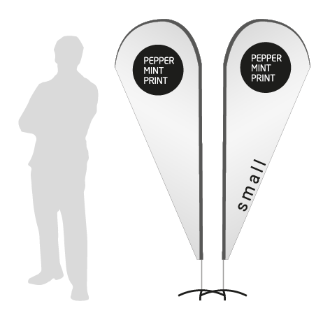 Beachflag Drop | Small (210 cm) | beidseitig bedruckt