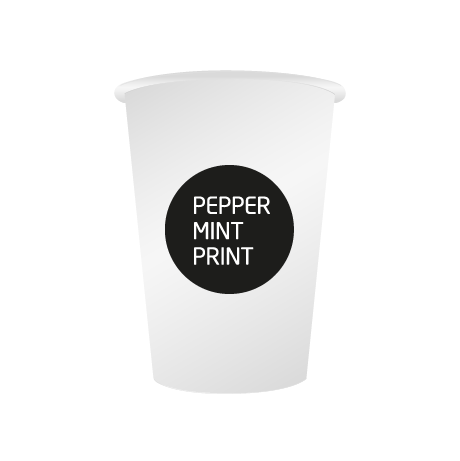 Pappbecher BIO | 350 ml einwandig | rundum bedruckt