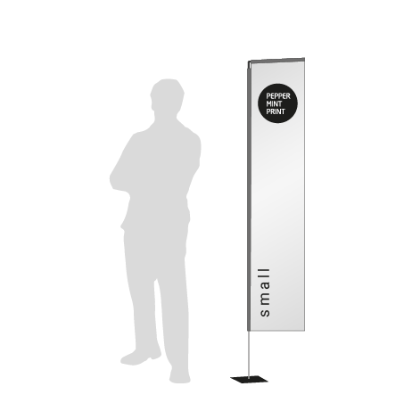 Beachflag Rechteck | Small (200 cm) | einseitig bedruckt