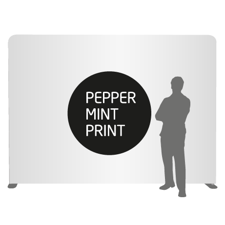 Textilwand ALU | 300er gerade | einseitig bedruckt