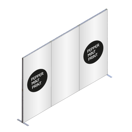 FASTFRAME™ gerade Wand | 3 Module | mit Druck