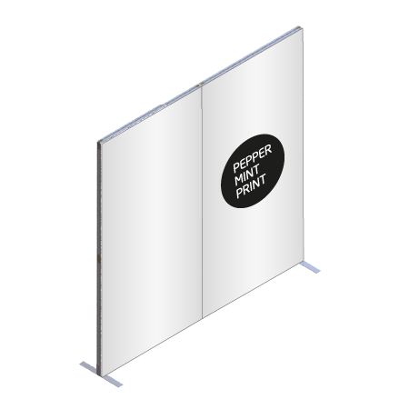 FASTFRAME™ gerade Wand | 2 Module | mit Druck