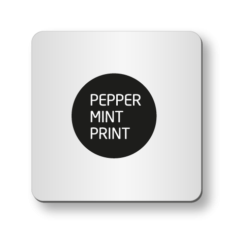 Getränkeuntersetzer aus Airlaid | 9 cm x 9 cm eckig | einseitig bedruckt