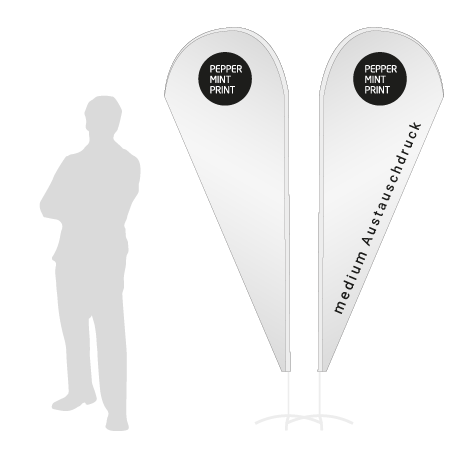 Beachflag Drop Austauschdruck | Medium (280 cm) | beidseitig bedruckt