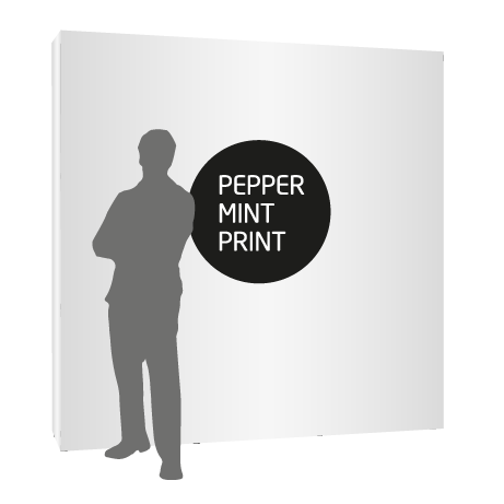 Textilfaltwand | 3 x 3 Felder gerade | einseitig bedruckt