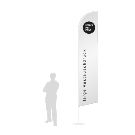 Beachflag Wind Austauschdruck | Large (400 cm) | einseitig bedruckt