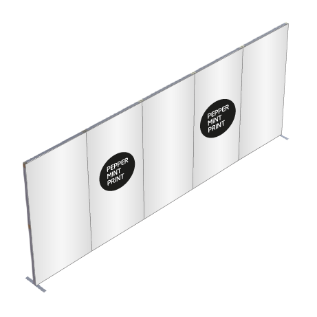 FASTFRAME™ gerade Wand | 5 Module | mit Druck