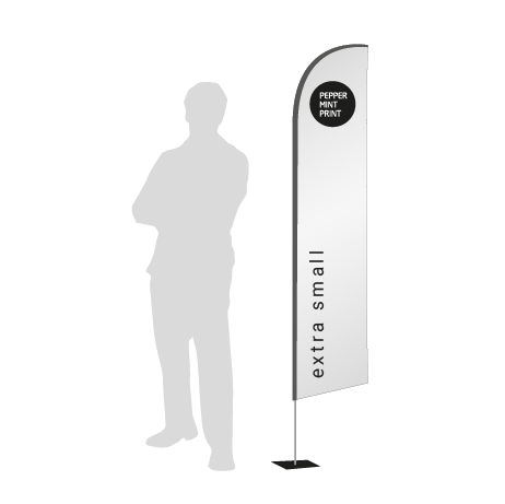 Beachflag Wind | Extra Small (215 cm) | einseitig bedruckt