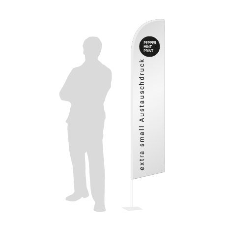 Beachflag Wind Austauschdruck | Extra Small (215 cm) | einseitig bedruckt