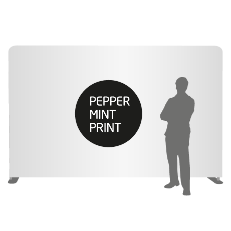 Textilwand ALU | 400er gerade | einseitig bedruckt