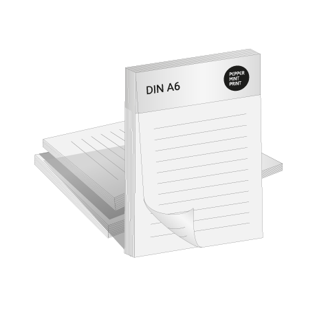 Blöcke ohne Deckblatt | DIN A6 | beidseitig bedruckt