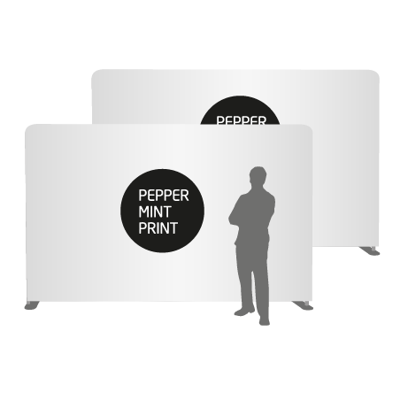 Textilwand ALU | 400er gerade | beidseitig bedruckt