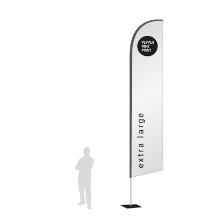 Beachflag Wind | Extra Large (490 cm) | einseitig bedruckt