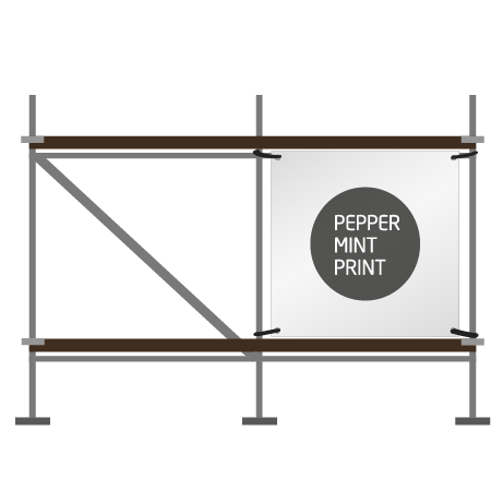 Gerüstbanner | B 250 cm x H 100 cm | einseitig bedruckt