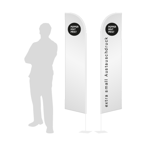 Beachflag Wind Austauschdruck | Extra Small (215 cm) | beidseitig bedruckt