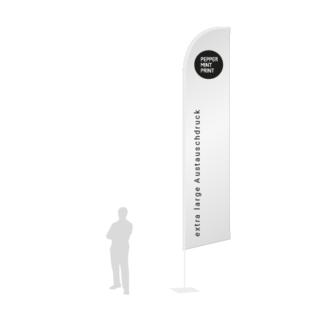 Beachflag Wind Austauschdruck | Extra Large (490 cm) | einseitig bedruckt