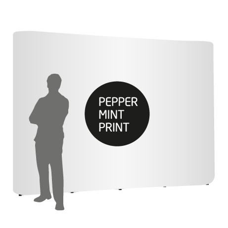 Pop-Up Faltwand | 4 x 3 Felder gerade | einseitig bedruckt